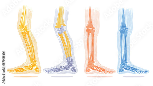 Orthopedic Health Design Concept Vector Art and Illustration