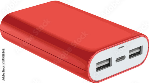 Professional Power Bank Clipart Vector Art and Illustration with Outlet