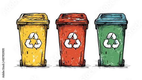 Eco-Friendly Recycle Waste Clipart Vector Art and Illustration for Creative Projects