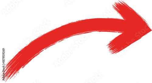 A red arrow pointing to the right, indicating direction and movement in a simple illustration