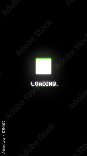 Video Game Style Loading Animation Loop