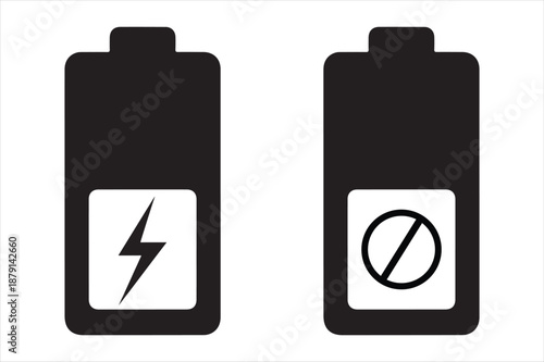 Battery status indicators Vector