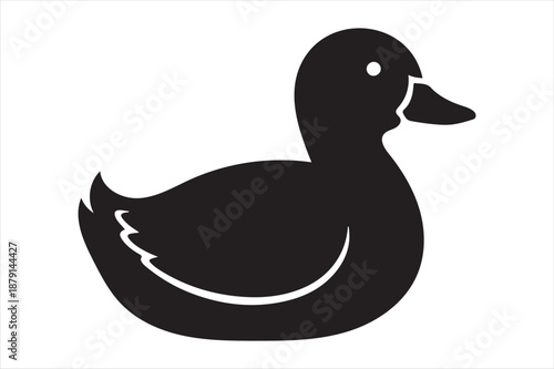 Silhouette of a duck Vector