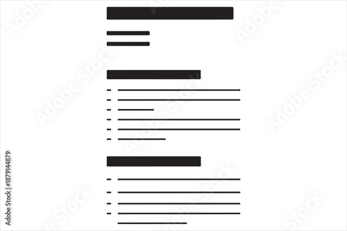 Abstract horizontal line composition Vector