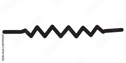 Simple zigzag line Vector