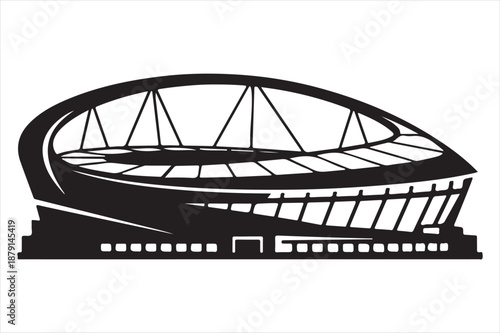 Modern architectural structure Vector