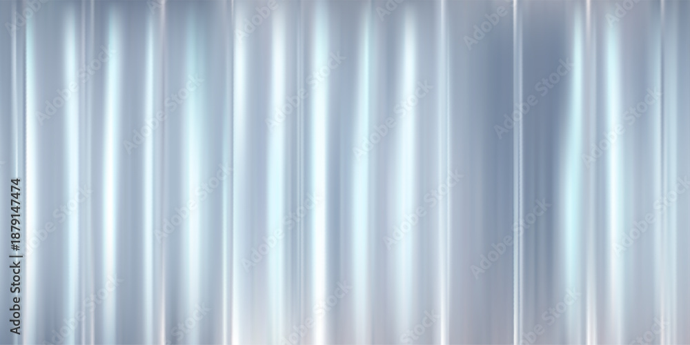 Obraz premium Abstract glass background featuring 3D gradient patterns and line effects. Premium ribbed textures in blue for window designs. Vintage chrome reflections or frosted panels for walls.