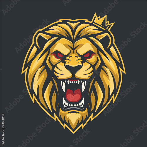 lion head vector illustration