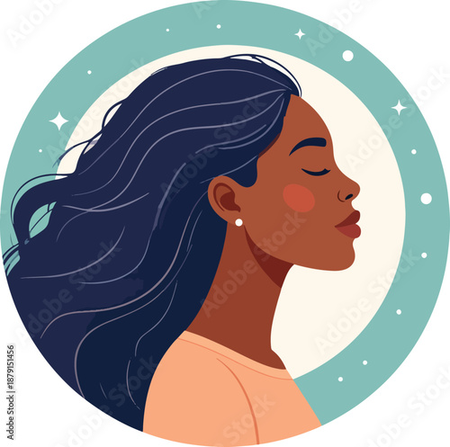 woman profile beauty face