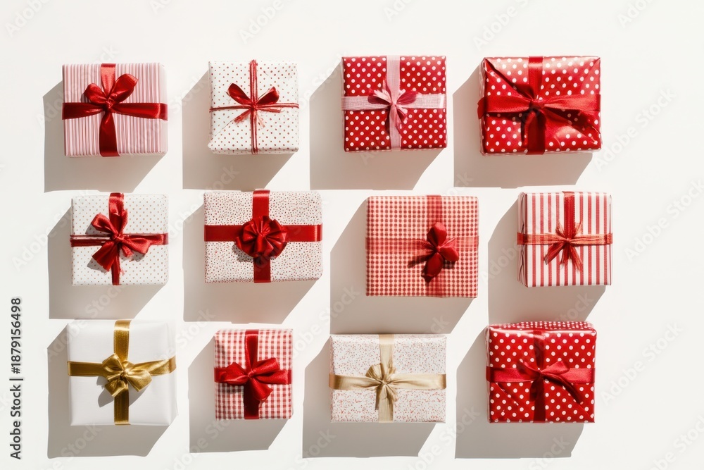 Fototapeta premium christmas gift boxes