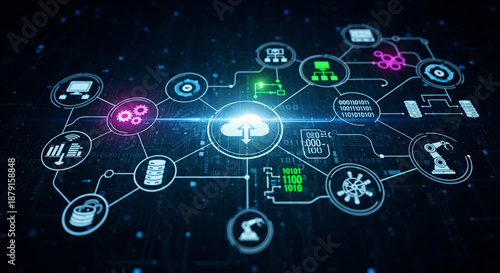 AI and Machine Learning Security Risks: Cyber Threat Visualization on Laptop Screen