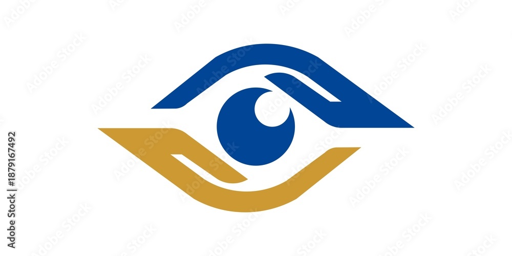 Obraz premium Eye Logo media icon, Vision, eyecare, logotype concept idea. Vector Design template element with white background