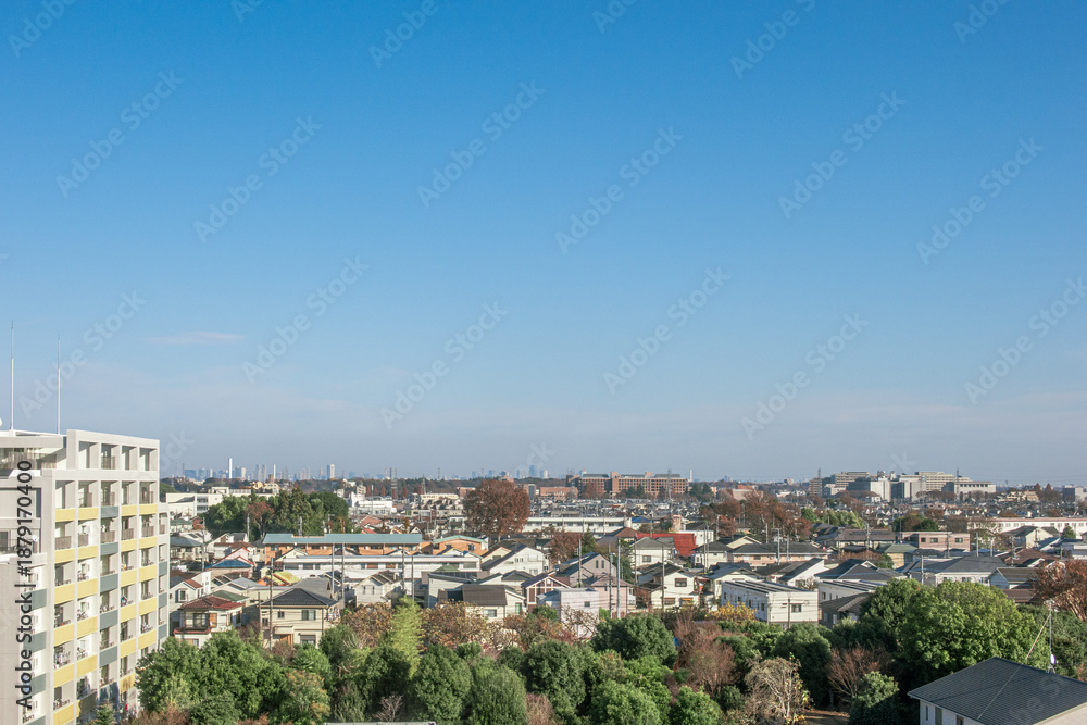 Obraz premium 住宅街の風景