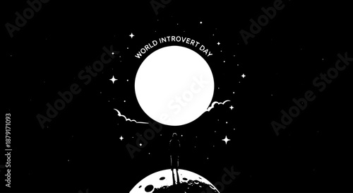 Celestial Moon Eclipse with Cosmic Orbs Across a Dark Night Sky.