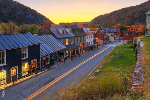 Tableau sur toile Harpers Ferry, West Virginia, USA During
