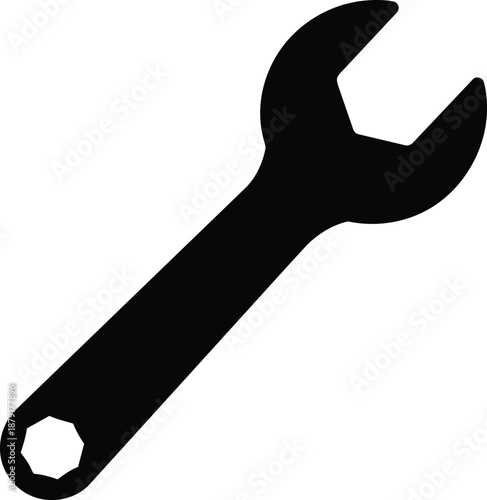 Black Wrench Tool for Repair and Maintenance.
