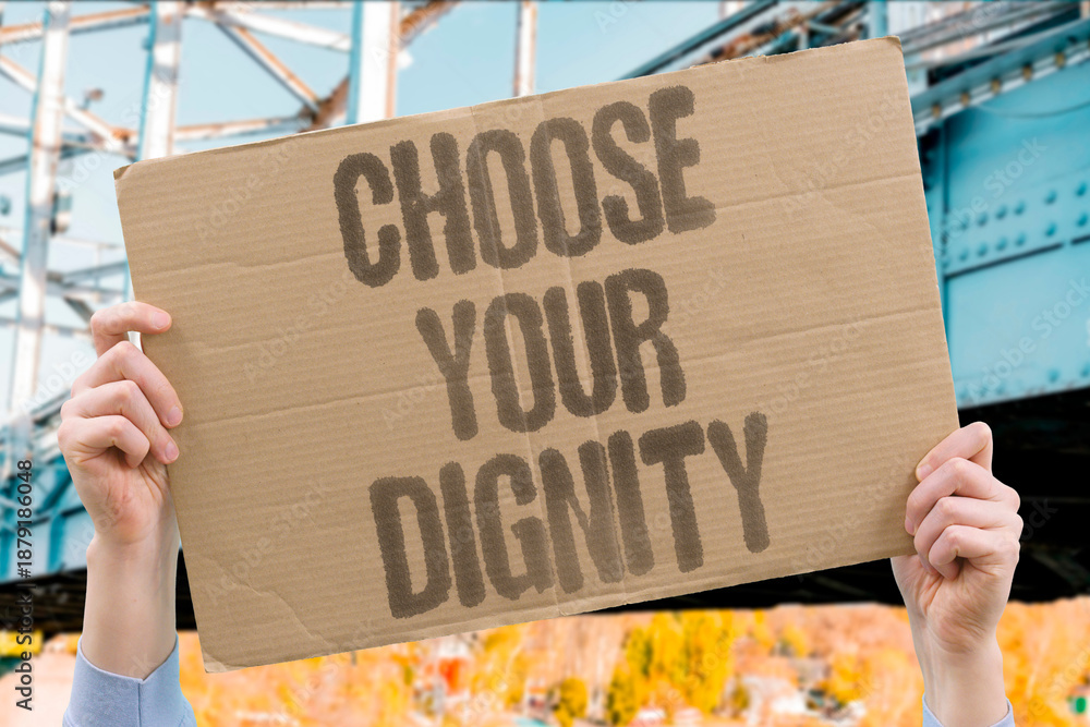 Photography "Choose Your Dignity" Maintain self-respect during separation