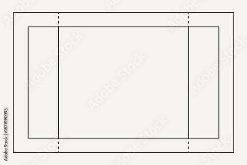 Minimal line, white, design element vector