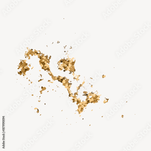 Gold glitter, effect element vector