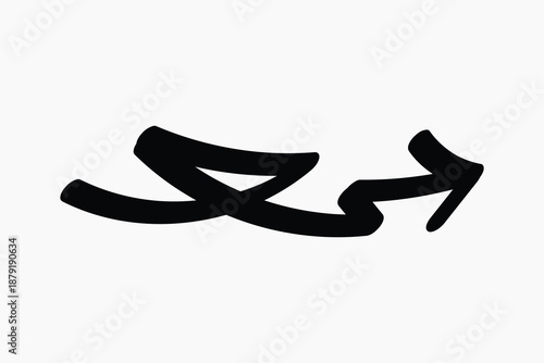 Abstract black arrow illustration vector