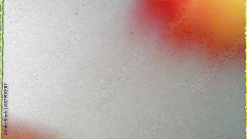 Retro film texture background with grain, dust and light leak. Analog film burn effect image