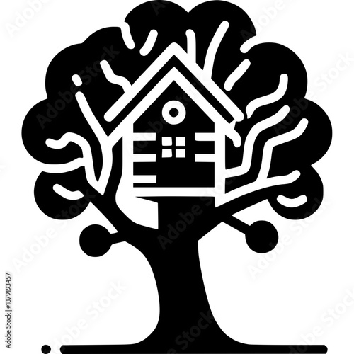 Treehouse Icon Vector