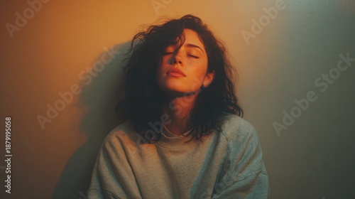 Emotional exhaustion visualized in a space emphasizing clarity