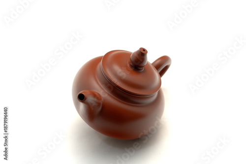 Wallpaper Mural Vermilion teapot for Gongfu tea and Oolong tea isolated on white Torontodigital.ca