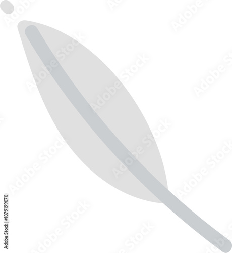 Feather Falling Minimal Line Art