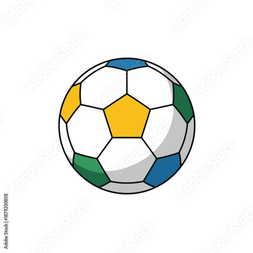 Minimal Brazil Flag Ball