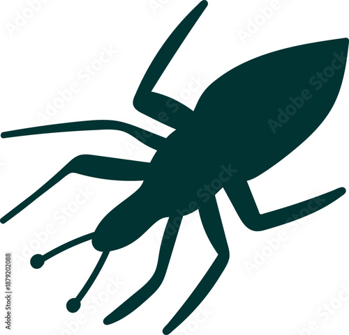 Ant Silhouette Crawling