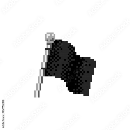 Black Flag in Pixel Art