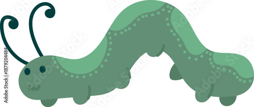 Caterpillar Crawling Cartoon