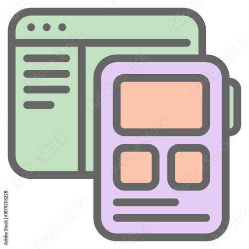 Mobile app illustration