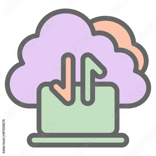 Cloud computing illustration