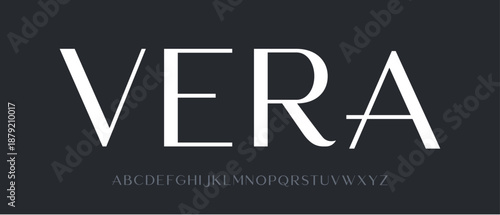 Font modern typography design. Vector alphabet elegant luxury logo minimal typeface digital