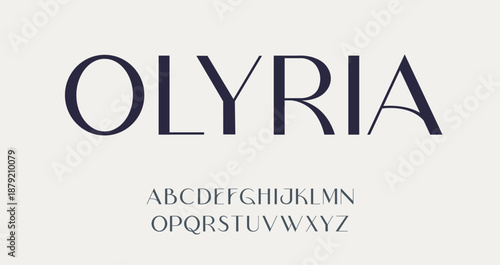 Luxury alphabet modern letter font design. Typography logotype abstract luxury vector vintage font.