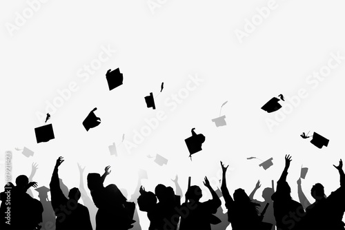 Fotografie Group of students graduating image element
