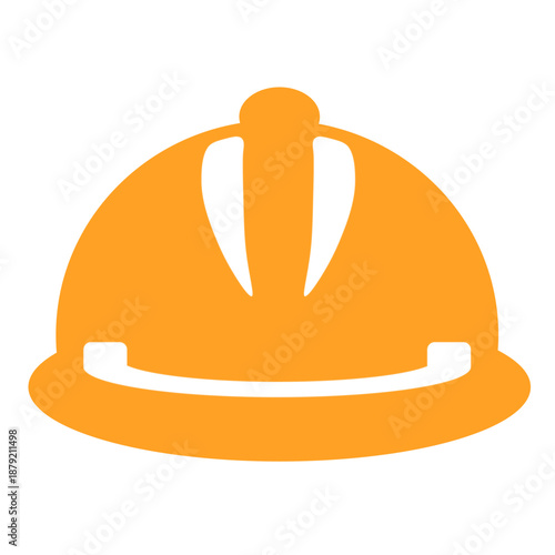 安全ヘルメットの黄色ピクトグラムアイコン
Safety Helmet  Pictogram Icon