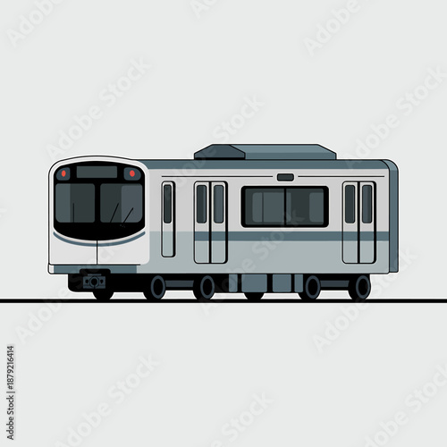 Modern Train Illustration