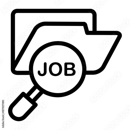 job search Line Icon