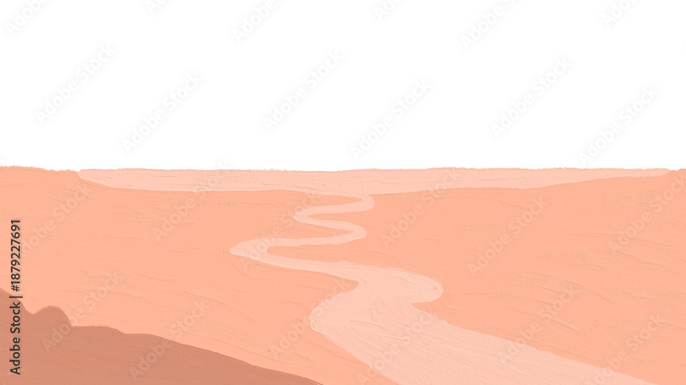 Fototapeta premium Abstract river png border transparent background