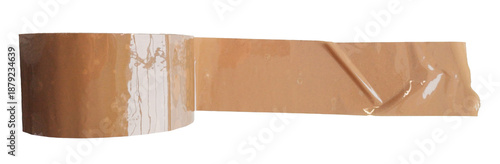 Tape roll semi-transparent isolated