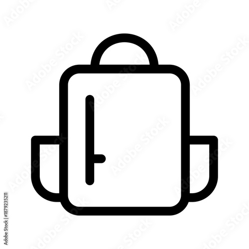 Backpack Icon Vector Symbol Design Illustration