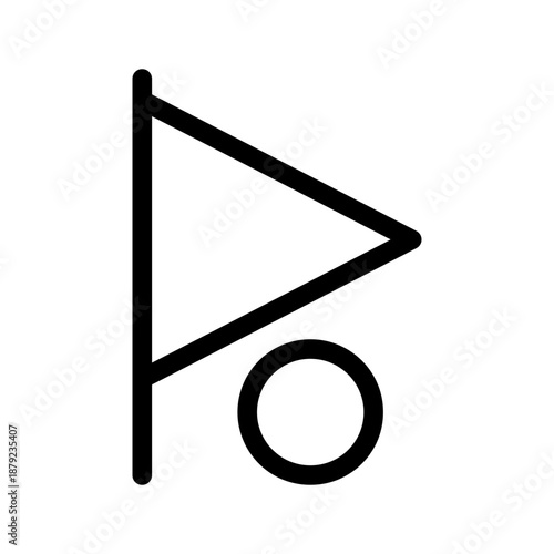 Golf Icon Vector Symbol Design Illustration