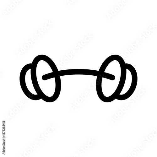 Dumbbell Icon Vector Symbol Design Illustration