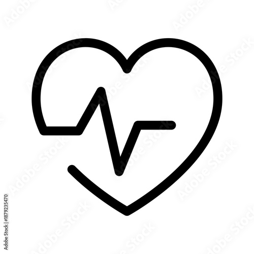 Heartbeat Icon Vector Symbol Design Illustration