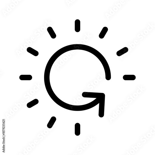 Loading Arrow Icon Vector Symbol Design Illustration