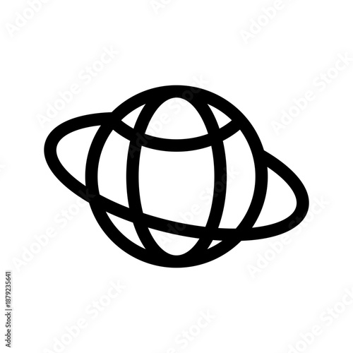 Globe Icon Vector Symbol Design Illustration