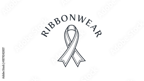 Awareness Ribbon Logo Design Element.